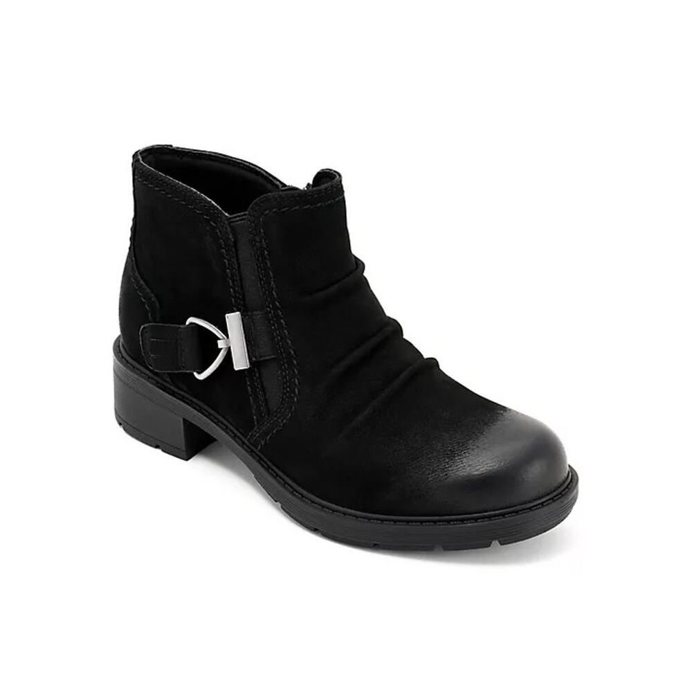 Clarks Collection Hearth Clara Leather‎ Ankle Boots Black Size 5.5